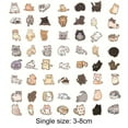 thumbnail image 4 of Flmtop 60Pcs Cat Sticker Cartoon Pattern Waterproof Adorable Decorative Water Bottle Laptop Skateboard Cat Sticker Reward Gift, 4 of 11