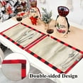 thumbnail image 3 of Christmas Placemats Black Red Buffalo Check Placemats Set of 4 Plaid Placemats Set for Christmas Holiday Farmhouse Table Home Decoration, 3 of 8