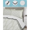 thumbnail image 4 of Quilts Full Size, Sage Green Soft Comforter Bedding Set for Bed, Vintage Elegant Abstract Art Lightweight Quilted Bedspread with Pillow Cover(2 Pieces) for All Season, 78x90 Inch, 4 of 6