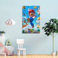 thumbnail image 4 of Super Mario Cuadro decorativo colgante - Arte de pared - Póster enmarcado - Decoración de pared - Regalos para familia, amigos y aficionados 20*30 cm, 4 of 6