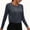 #113-Dark Gray, variant on Craaazy Women's Sleeveless Crewneck Yoga Sports Side Cutout Crop Tank Top Gifts