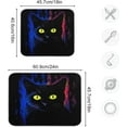 thumbnail image 3 of Black Cat Dish Drying Mat, Absorbent Microfiber Pad Protector For Kitchen Counter Top Mat Dish Drainboard 18x24in, 3 of 7