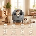thumbnail image 6 of Open-Top Automatic Cat Litter Box, Self Cleaning Cat Litter Box with App Control & Weight Monitoring, 10.5L Large Capacity for Multiple Cats, Ultra-Quiet & Odor Control, 1 Rolls Refill Bags Included, 6 of 8