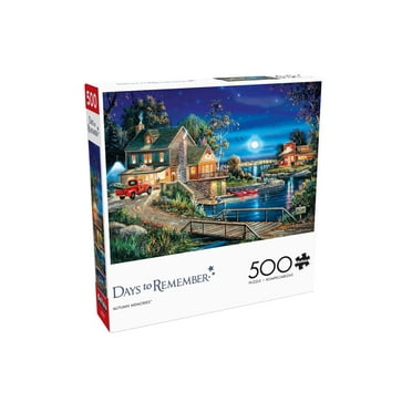 Buffalo Game Days to Remember Autumn Memories 500-Piece Interlocking Jigsaw Puzzle for Adults Ages 14 