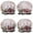 Pioneer Flower Floral-3, variant on Shower Caps,Pioneer Flower Floral Print Pattern Waterproof Shower Cap for Women 4 Pieces,Double Reusable Hair Cover for Shower PEVA Elastic Stretch Hem