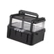 thumbnail image 3 of Contenedor de transporte de tortugas jinwen caja portadora para exteriores con asa tanque de tortuga portátil de doble capa, 3 of 8