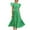 Green, variant on Ichuanyi Woman Dress, Summer Fashion Women Summer Casual Backless Solid Bandage Sleeveless Flounced Edge Dress