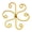 Gold 1Pcs, variant on HOARBOEG 1Pcs Metal Plant Support Frame, Green Flower Support Rod & Stabilizer for Potted Plants, Rust-Proof Vine Climbing Support, Garden Plant Stake Trellis