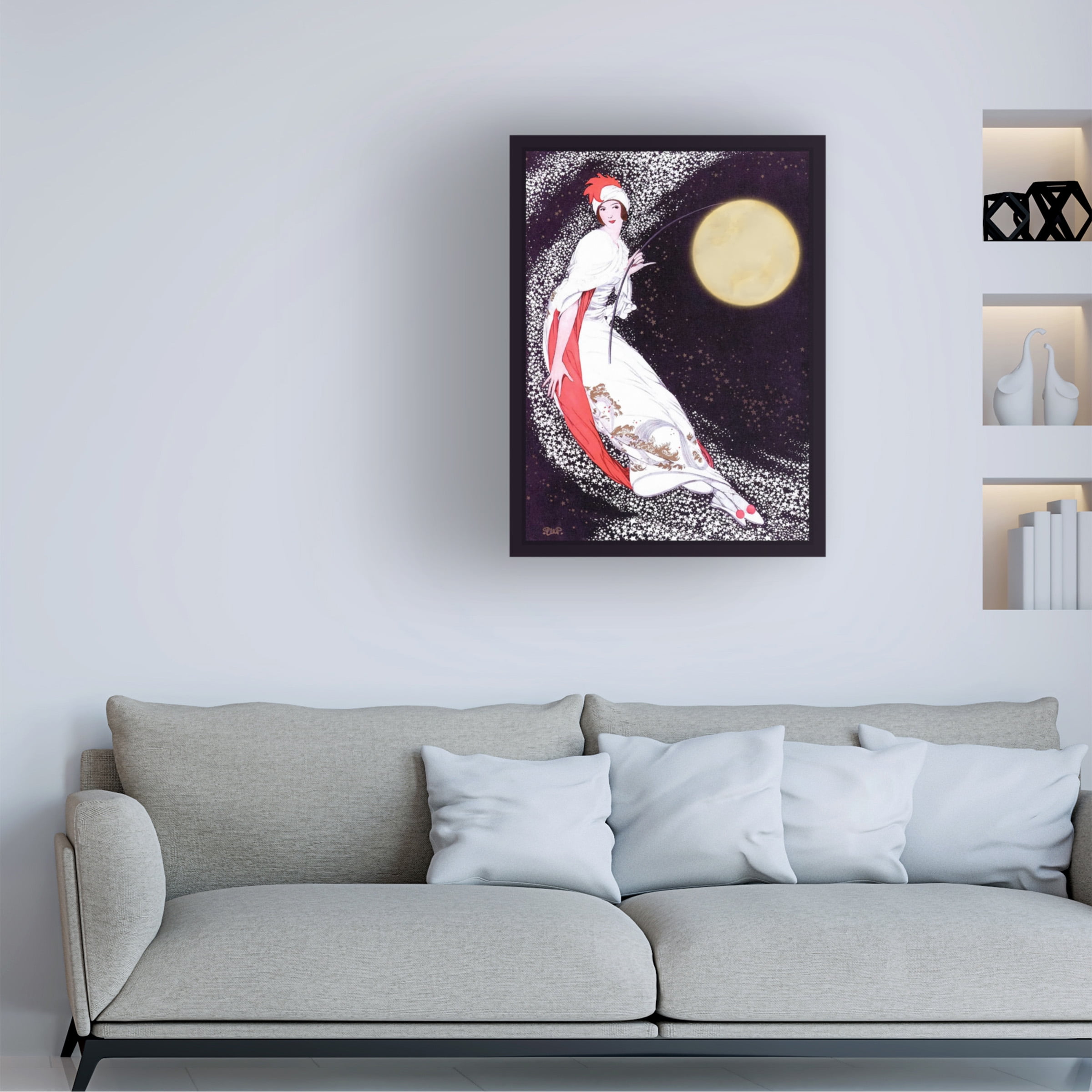 Trademark Fine Art 'Moon Fairy Canvas 2A' Canvas Art by Vintage Lavoie
