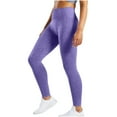 thumbnail image 3 of ZQUUVOU Womens Yoga Pants Waisted Leggings For Women - Black Tummy Control Soft Yoga Pants Purple, 3 of 5