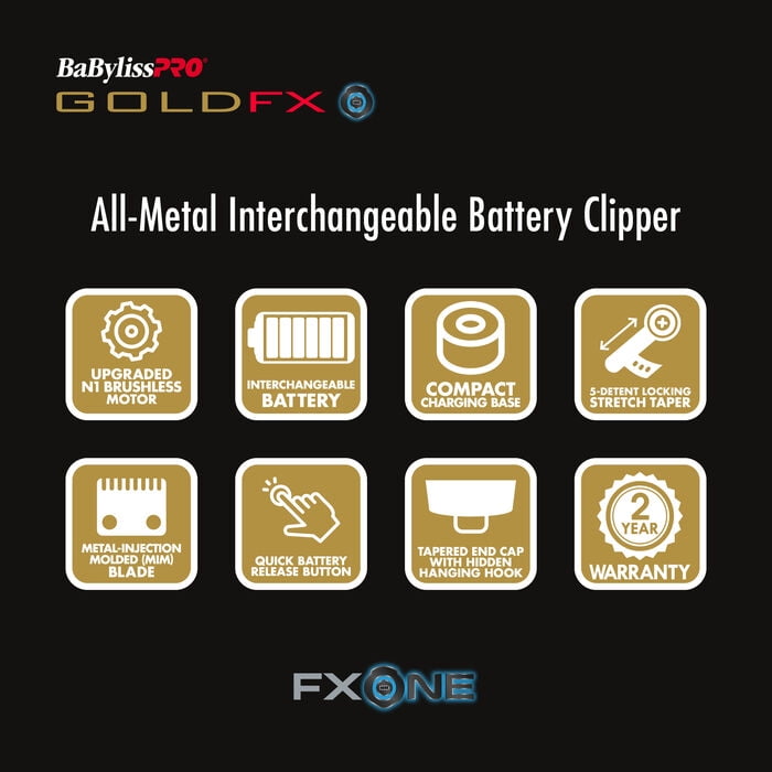 BaBylissPRO® FXONE™ GOLDFX® Clipper