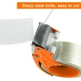 thumbnail image 3 of czcpp-Metal Packing Tape Dispenser, 2inch Heavy Duty Handheld Heavy Duty Tape Holder, 2Pcs, Orange + Blue, 3 of 4