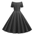thumbnail image 4 of Sriper Girls Blue Floral Dress Size 14-16,Short Sleeve A-Line Casual Sundresses for Girls 10-12,Cute Dresses for Girls 10-12,Toddler Clothes ,Vestidos De 15 AñOs QuinceañEra, Black 7 Years, 4 of 6
