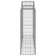 thumbnail image 5 of vidaXL Arched Gabion Baskets 7 pcs 78.7"x19.7"x47.2"/55.1" Galvanized Iron, 5 of 5