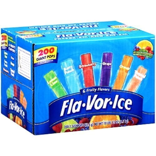 FlaVorIce Plus Giant Pops, 200 Count