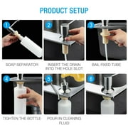 Kitchen Sink Soap Dispenser ,Stainless Steel Liquid Hand Lotion Shampoo Dispenser Pump Built in
