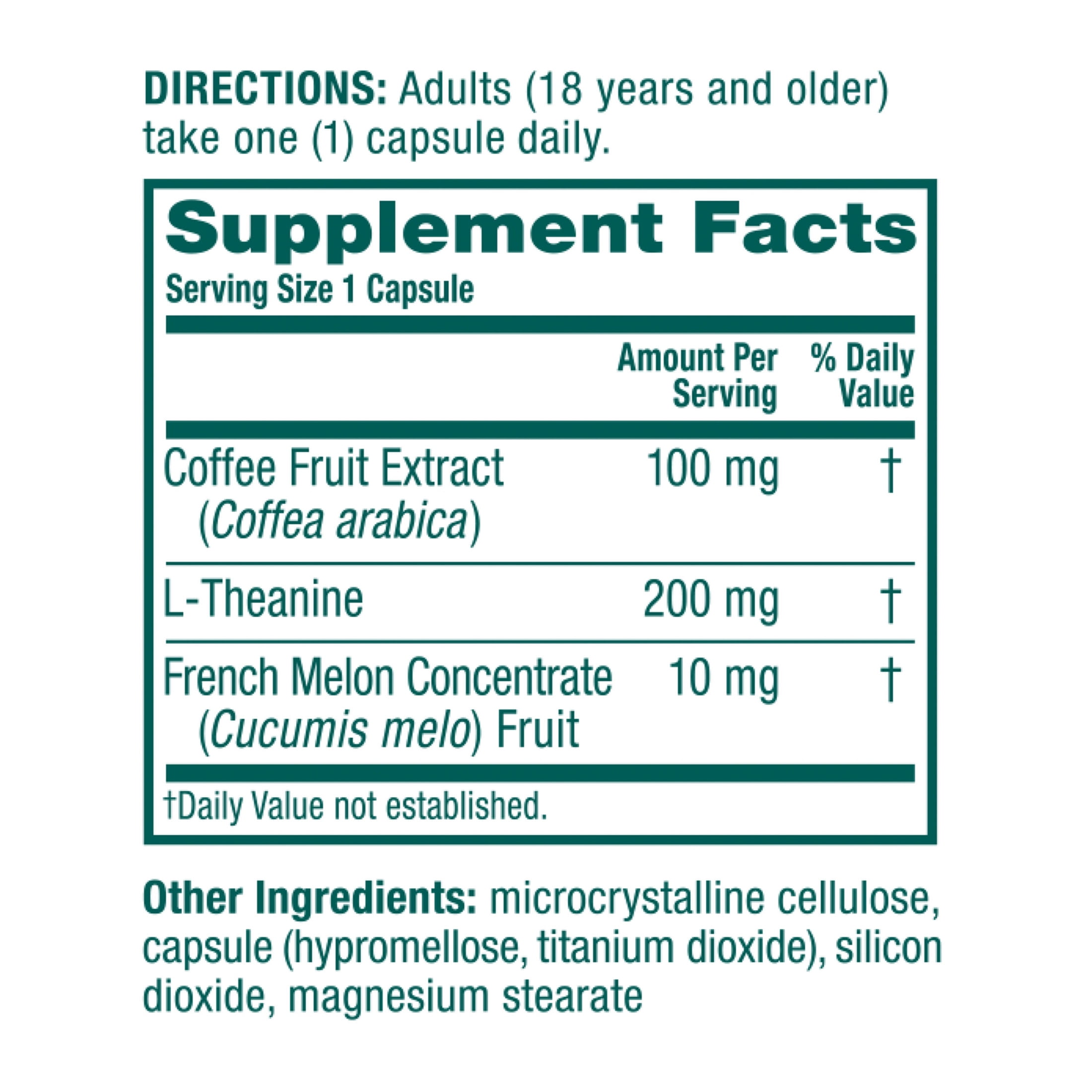 Neuriva De-Stress Brain Health Supplement (30 count), Brain Support With Clinically Proven Naturally Sourced Ingredients (Decaffeinated Coffee Cherry & Melon Concentrate)