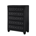 thumbnail image 4 of Sophia Crystal Tufted Chest finished with Velvet Fabric / Wood in Black, 4 of 5
