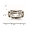 thumbnail image 6 of Chisel Titanium Satin 6mm Grooved Band, 6 of 7