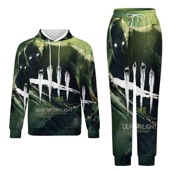 Dead by Daylight DBD Unisex Adult Sweatsuits Hoodie & Sweatpants Long Sleeve Hooded Sweatshirt Matching Joggers Tracksuit Sets 2XS