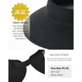 thumbnail image 3 of FURTALK Sun Hats for Women Wide Brim Beach Hat Straw Visor Ponytail Summer UV Packable Foldable Beach Vacation Essentials, 3 of 6