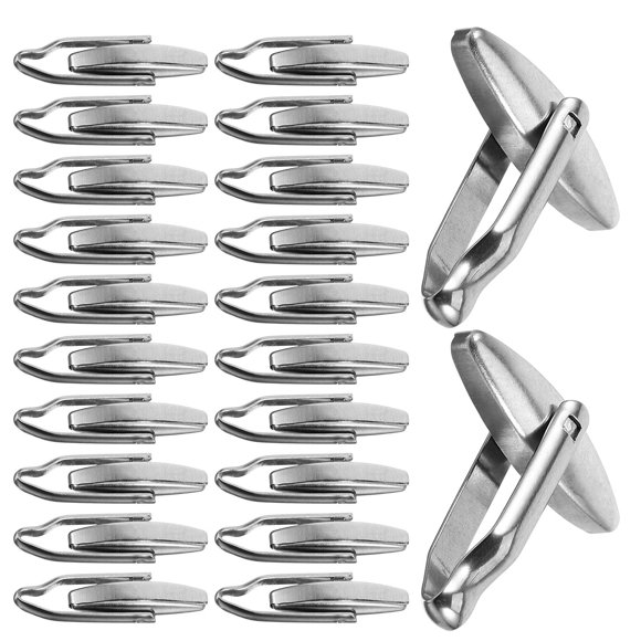 WASHWEPE 30Ud Cufflinks Para De Inoxidable Para Y Reuniones Elegantes