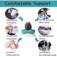 thumbnail image 3 of Almohada de cuello en forma de U, almohada de viaje, almohada de viaje, almohada inflable de felpa suave, 3 of 5