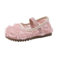 thumbnail image 2 of hengsof Girls' Fashionable Mesh Floral Soft Sole Flat Shoes, Spring Summer Casual Shoes, Sweet and Versatile Princess Shoes, 2 of 8