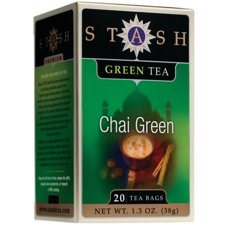 (3 Boxes) Stash Tea Green Chai Tea, 20 Ct, 1.3 Oz (Best Chai Tea Recipe)