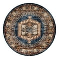 thumbnail image 3 of Unique Loom Utopia Collection Area Rug - Larissa (7' Round Blue/Brown), 3 of 7