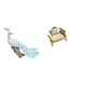 thumbnail image 1 of Escultura De Pavo Real En Miniatura, Adorno De Sofá, Decoración De Jardín, Artesanía, Figura, Estatua Para El Hogar, Patio, Casa De Muñecas, Modelo De Madera, Muebles De Simulación,, 1 of 8