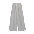 thumbnail image 6 of PBFRDSJ Y2K Striped Wide Leg Pants for Women Baggy Elastic Waist Drawstring Palazzo Pants Casual Vacation Flowy Clothes Free Sizes, 6 of 6