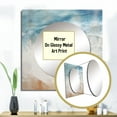 thumbnail image 3 of Designart "Amber And Azure Seashore Sand Blend III" Coastal Beach Sand Beige Large Square Mirror - Square Bedroom Mirror Printed Wall Decor - Coastal Square Printed Wall Mirror Art, 3 of 5