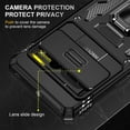 thumbnail image 6 of For Google Pixel 9 Pro XL Case, Shockproof Bumper Case with Sliding Camera Cover, Military-Grade Protection,Black, 6 of 7