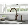 thumbnail image 3 of Delta Cassidy Single Handle Kitchen Faucet with Spray, Chrome, 3 of 7
