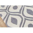thumbnail image 3 of Momeni&nbsp;Geometric & Abstract Transitional Area Rugs, Gray and Off-White, 24" x 79", 3 of 4