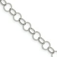 thumbnail image 1 of Stainless Steel Polished 8mm Circle Link 24In Necklace (24 X 8) Made In China srn1568-24, 1 of 5