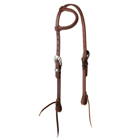 Weaver Leather STS 3/4in Single Ear Headstall with Engraved Buckle