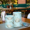thumbnail image 6 of WOBOGO Size Combo Candle Flickering Flameless with Remote Control and Timer for Romantic Atmosphere Cute Sloth Sitting on Tree Pattern, 6 of 7