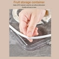 thumbnail image 3 of Refrigerator Organizer Bins, Highly Sealed PET Refrigerator Food Storage Container With Wide Use, Compact Design For Kitchens, 3 of 8