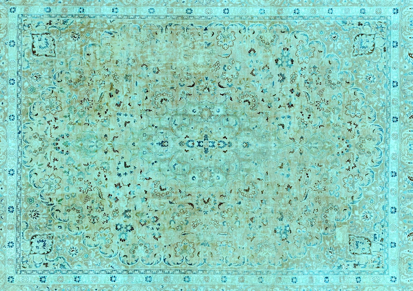 Ahgly Company Indoor Rectangle Abstract Light Blue Modern Area Rugs, 5 ...