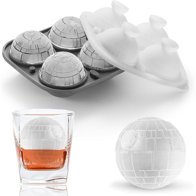 Molde de Hielo 3D Estrella de la Muerte en Silicona para Cócteles y Whisky Ideal Regalo para Fans