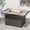 Black, variant on Outdoor Fire Pit Table, 43 Inch Propane Fire Pit Table with Lid, 50,000 Btu Patio Tables with Ceramic Outlook, CSA Approved, for Terrace, Deck, Backyard, Balcony