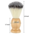 thumbnail image 4 of 2 Pack Shaving Brush For Men With Hard Wood Handle, Luxury Professional Hair Salon Tool Gifts For Men, Perfect Fathers Day Gifts From Daughter, Wife O, 4 of 5