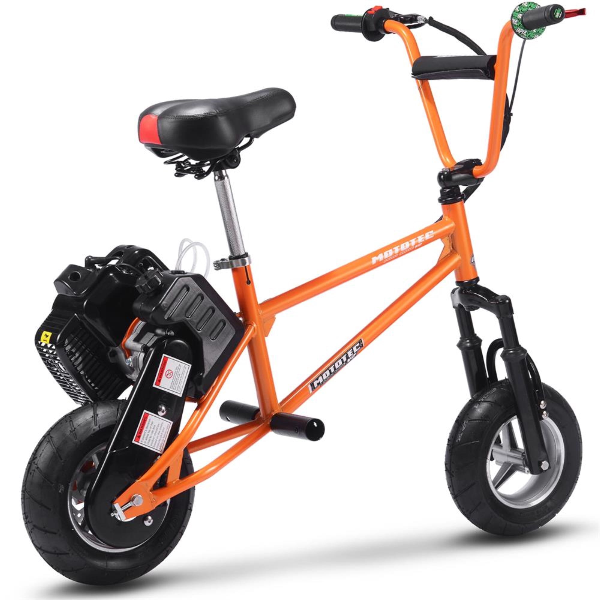 MotoTec 49cc Gas-Powered Mini Bike Scooter V2, Orange