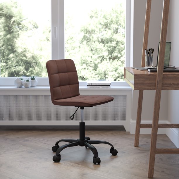 Flash Furniture Home and Office Armless Task Chair with Tufted Back