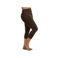 thumbnail image 2 of LAVRA Women's Plus Size Cropped Capri Solid Leggings, 2 of 2