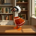 thumbnail image 4 of Desktop Goose Statue Rugby Dress Keychain for Pet Porch Decoration and, 4 of 6