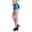 Blue, variant on Women Fold Over Mini Shorts Leather Stage Leather Shorts High Rise Stretchy Yoga Rollover Shorts Slim Fit Cute Lounge Shorts Micro Bottoms White,M