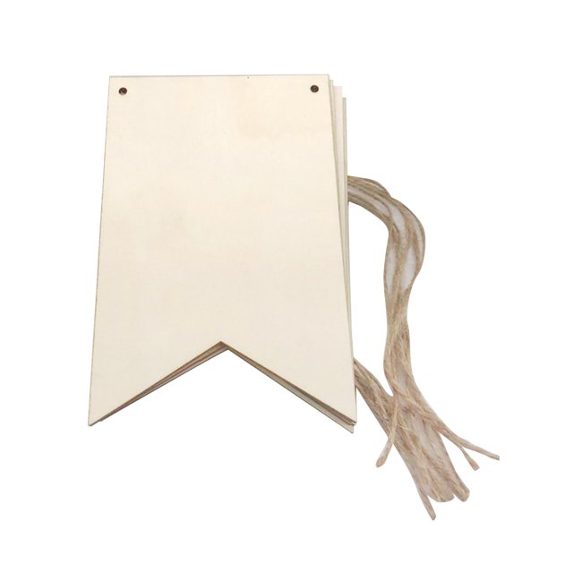 24 letreros de madera en blanco sin terminar, pancartas de fiesta DIY, placa de madera sin terminar para el hogar